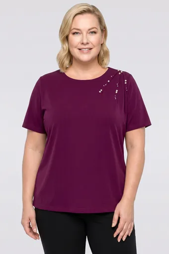 Kopie Kopie Kopie Kopie Bílá halenka s tmavě modrým vzorem