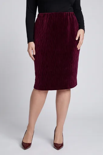 Vínově vínová sametová sukně